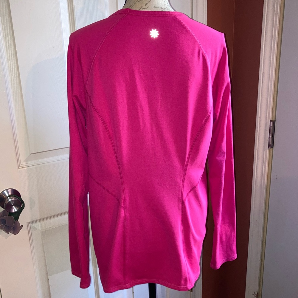 Athleta Long Sleeve Activewear Athletic Athleisure Top Pink Sz XLarge - Picture 3 of 6